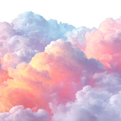 Fototapeta premium Elegant Pastel Gradient Soft Clouds Abstract Background Sweet Colorful Illustration