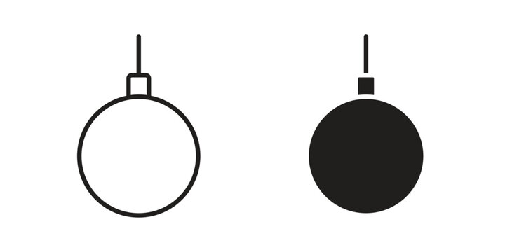 Demolition ball icon with black color and editable vector