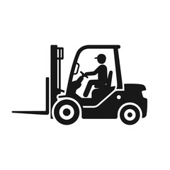 Fototapeta premium Forklift icon. forklift truck vector icon design.