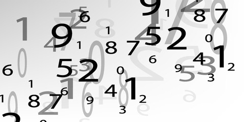 Naklejka premium Creative and modern background with numbers trend eps10