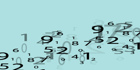 Naklejka premium Creative and modern background with numbers trend eps10