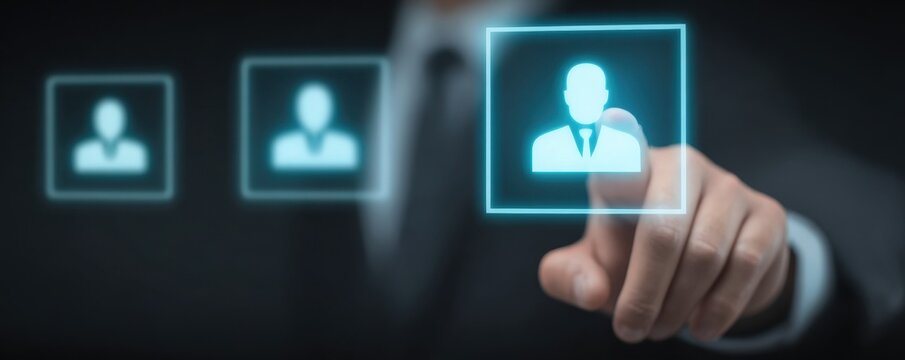 The hiring team updates the profile of a candidate after a screening of the talent shown in each applicant portfolio.