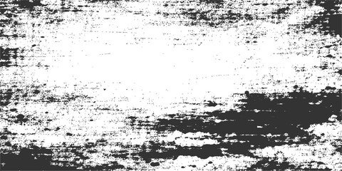 Obraz premium Vintage black ink splatter and paint spray texture create an abstract grunge background with a dirty vector border frame and artistic paper design element