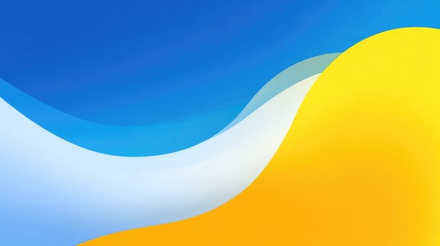 Abstract organic orange blue complementary colors paper cut overlapping paper waves grain grunge texture background banner wallpaper panorama illustration