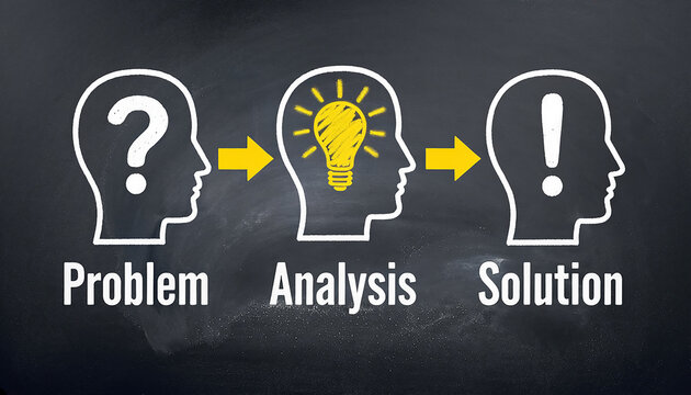 Problem Analysis and Solution Business Logic Process Concept on Blackboard
