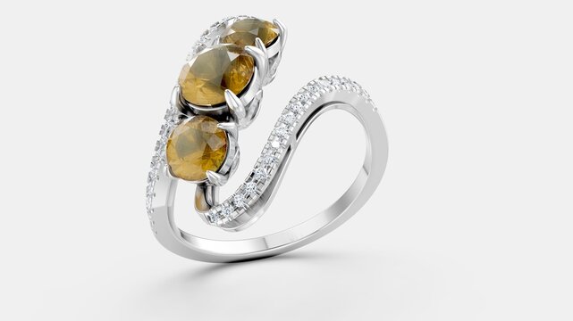Timeless trilogy ring symbolizing devotion.