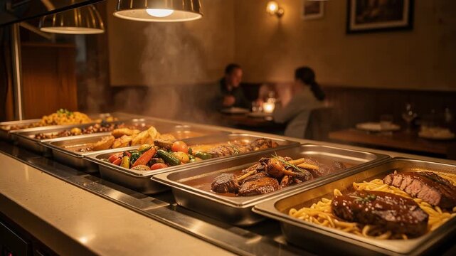 Firefly culinary journey with steaming buffet and exquisite dishes for gourmet food lovers