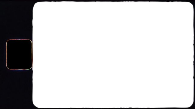 Vintage Old Film Frame Grain Scratch Matte Seamless 4K Video, Super 8 Film Frame Noise Dirt Vintage Overlay 4K.
cool film border overlay. super 8 template or mockup in 4k,Textured Effect.