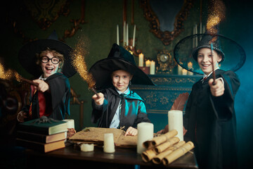 Fototapeta premium Three friends magic