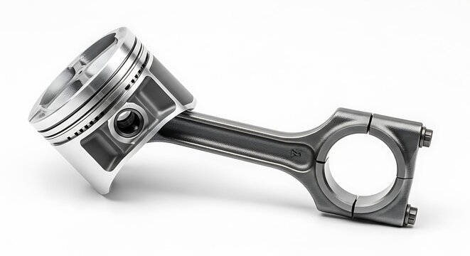 Piston and rod assembly for internal combustion engines