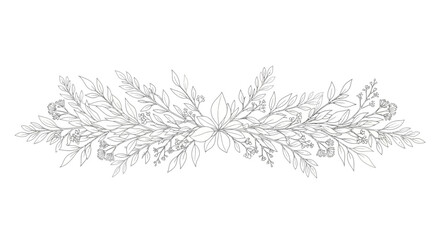 Detailed illustration of leafy branch 1. © Safa_Sekar Madinah