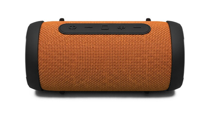 Naklejka premium Portable speaker isolated, wireless audio device.