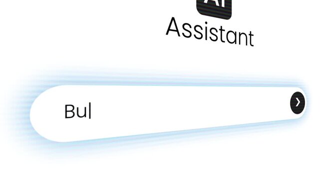 AI Assistant Interface Managing Complex Tasks. User interacts with AI chat for homework. essay writing. app development. and code fixing.