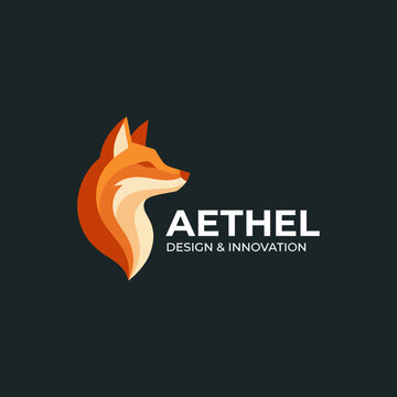 This sleek and modern image presents a fox in profile view, symbolizing cleverness, design, and innovation, ideal for showcasing creativity and sophistication in branding.