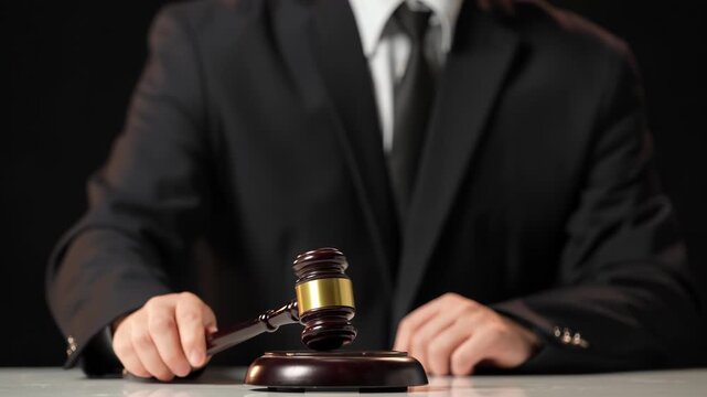 Auction scene of lawyers or notaries, judge lawsuits using hammer gavel or mallet judgment for the insurance compensation or criminal case in courtroom during government session, judiciary legislature