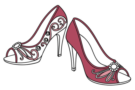 high heel shoes
