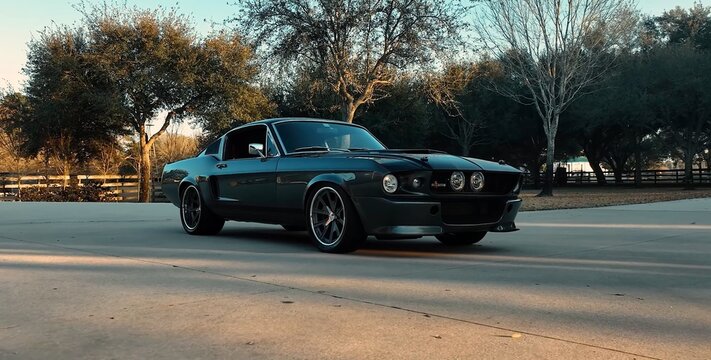 1968 Ford Mustang Fastback. Legend, Retro, Sports Car