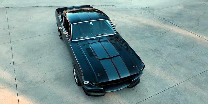 1968 Ford Mustang Fastback. Legend, Retro, Sports Car