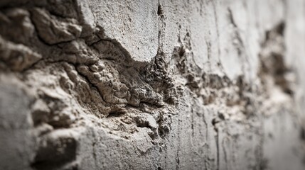 Fototapeta premium abrasion. Weathered concrete wall surface with natural erosion patterns. real-estate listings, architecture portfolios, designed for real-estate listing and luxury residence showcases.