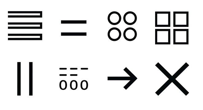 Mathematical and logical symbols illustration