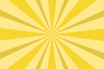 Fototapeta premium Vibrant yellow sunburst pattern with dynamic rays