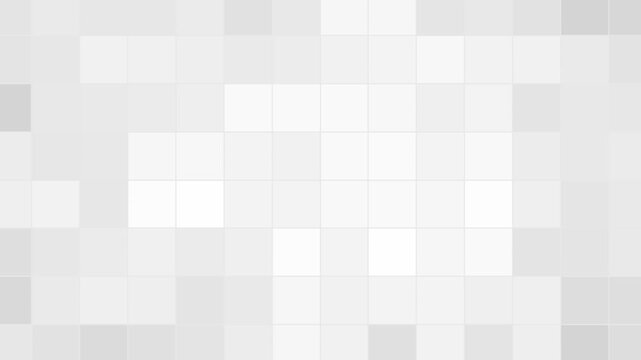 White grey simple abstract square background with grid, geometric animation
