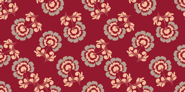 Sweet flower watercolor seamless pattern.soft pastel colors water color seamless pattern for beauty products or other.
