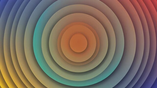Vibrant concentric circles create a mesmerizing pattern with colorful gradient hues.