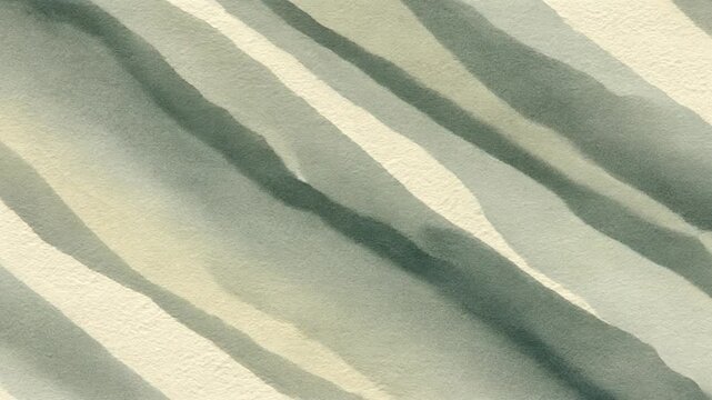 Abstract green and beige wavy pattern illustration