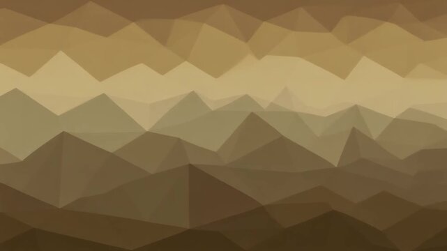 Brown mountain landscape with polygonal shapes in shades of brown on a flat surface