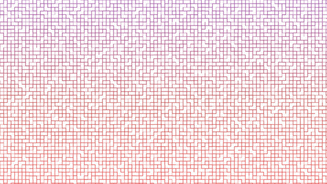   
Intricate white maze pattern on purple red gradient background abstract geometric design for puzzle game and creative artwork