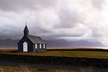 Fototapeta premium church on the hill