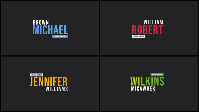 Impact Typography Titles