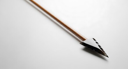 Naklejka premium A sleek and modern black and red pen with a fine tip resting on a white surface.