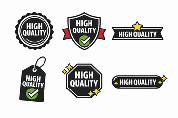 Obraz premium High quality badges and labels providing product guarantee and a premium seal