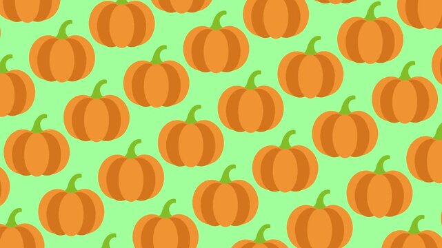 Hand Drawn Pumpkin Pattern with Thick Outlines for Halloween Decor