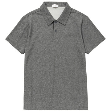 Blank collared shirt mock up template isolated on white, plain t-shirt mockup.Polo tee design presentation for print.Grey polo shirts mockup front and back used as design template, isolated on white
