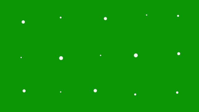 Glowing geometric spark trails with firework cartoon style circle burst animation and white line flat vector explosions motion effects on green screen background for creative motion design.