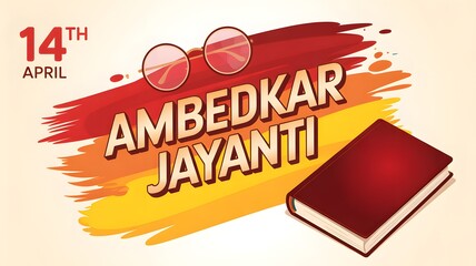 Celebrating ambedkar jayanti with a book and glasses on april 14th