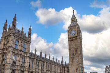 Obraz premium Big Ben and Houses of Parliament in London