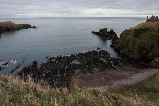 Dunnottar Cliffs, Stonehaven, Cowie, Scotland, Great Britain, UK