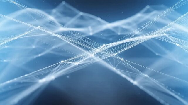 Abstract network of interconnected lines