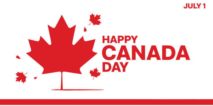 Happy canada day celebration on july 1st