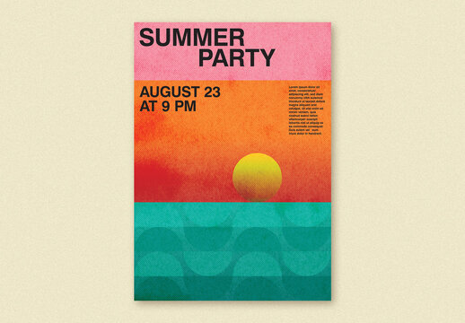 Summer Party Event Poster