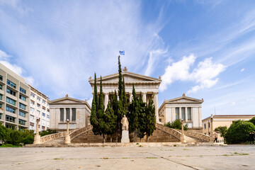 Naklejka premium façades of Athens captured on November 17, 2025.