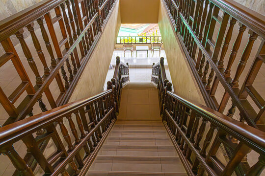 Old Wood Stair in Hotel