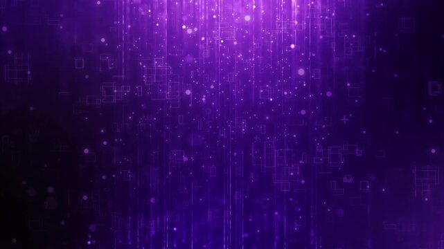 Abstract Big Data Technology Background with Binary Code, Digital Particles and AI Network System