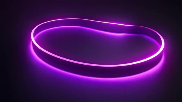 Abstract Neon Wave Flow Modern Digital Design 4K HD Video End