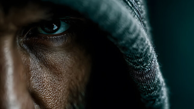 Intense closeup of an eye full of emotion,Close-up of a human eye highlighting texture and emotion