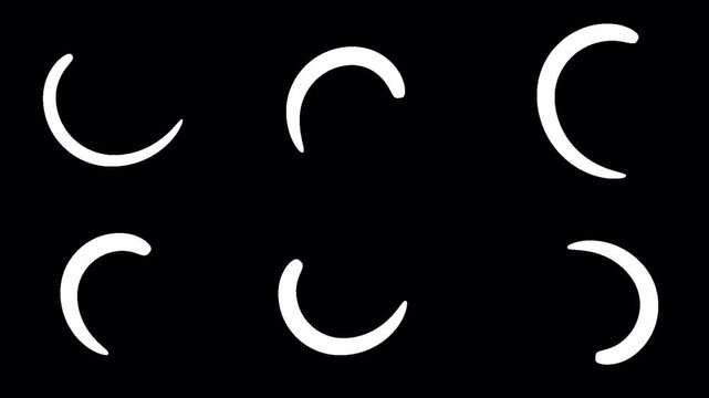 Spiral line brust animation in with alpha channel, brust line Comic speed circle lines, geometric bubble pops